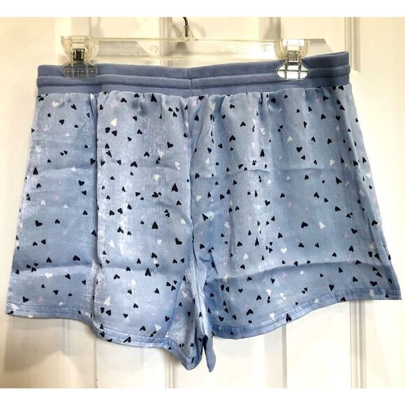 BARE NECESSITIES - NWT-L Sz M Rise & Shine Printed Satin Shorts/Floating Hearts - Picture 4 of 11